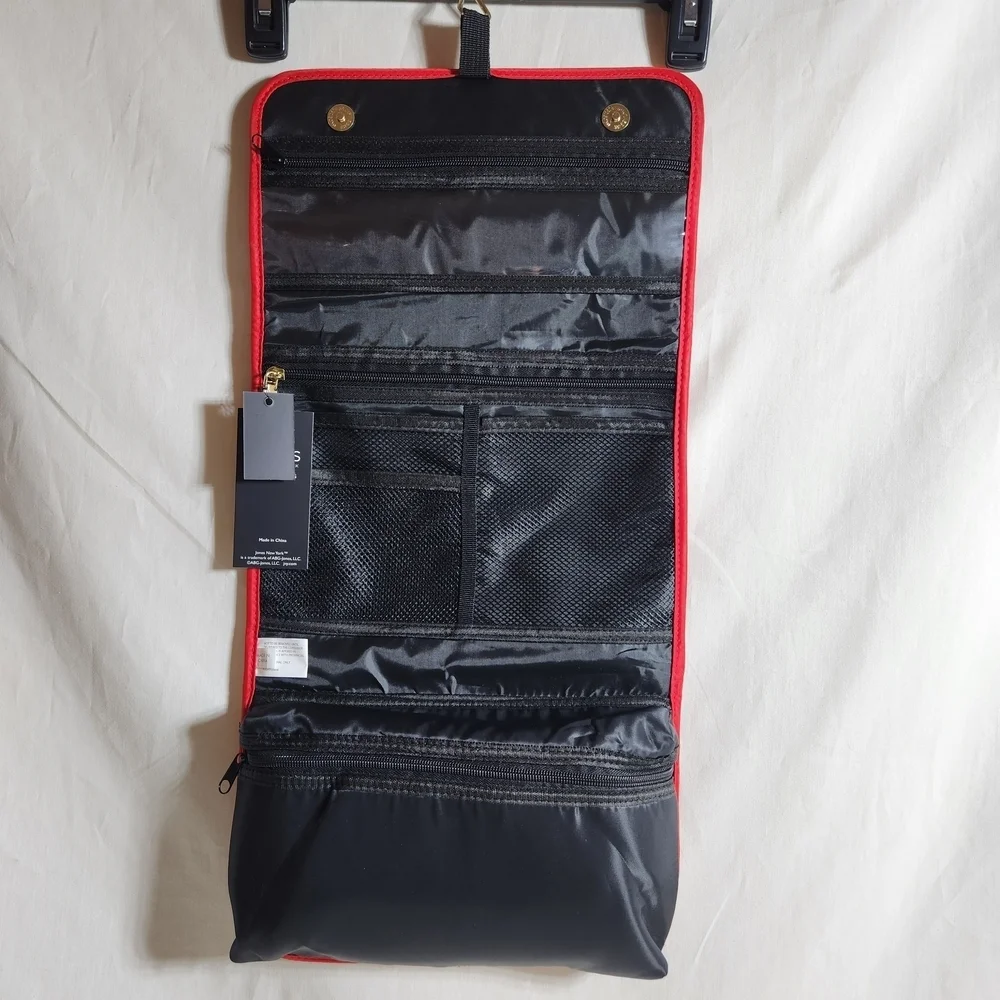 Jones New York Hanging Cosmetic Or Toilety Bag Red New With Tags